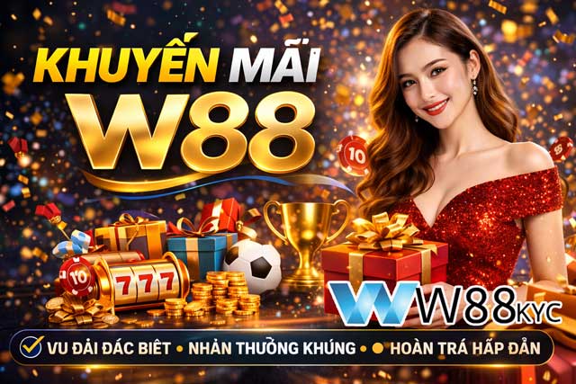 Tổng hợp các chương trình khuyến mãi W88 mới nhất dành cho thành viên 2026